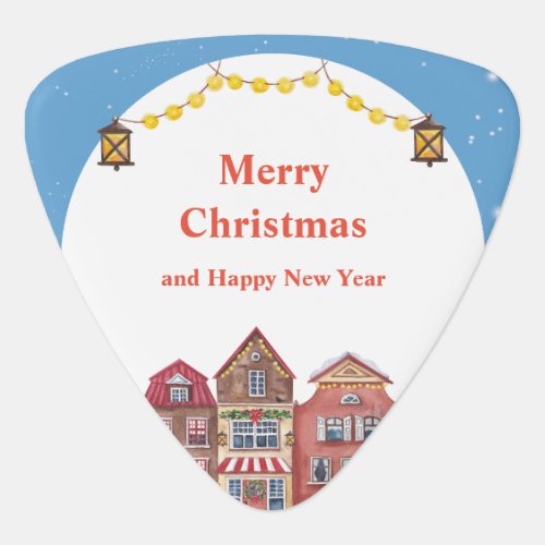 Merry Christmas and Happy New Year Best Triangle  Guitar Pick