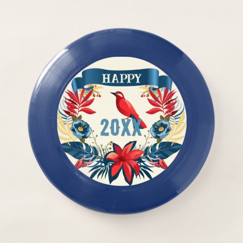 Merry Christmas and Happy New Year! Boho Red Bird Wham-O Frisbee
