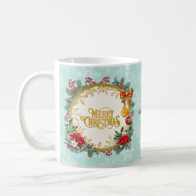 Merry Christmas and Happy New Year By Love Coffee Mug (Left)