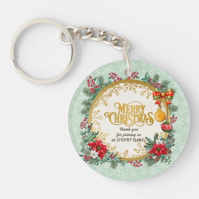 Merry Christmas and Happy New Year By Love Keychain (Front)