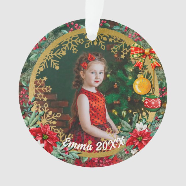 Merry Christmas and Happy New Year By Love Ornament (Front)