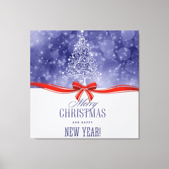 Merry Christmas and Happy New Year Canvas Print (Front)