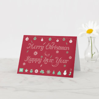 Merry Christmas and Happy New Year Card