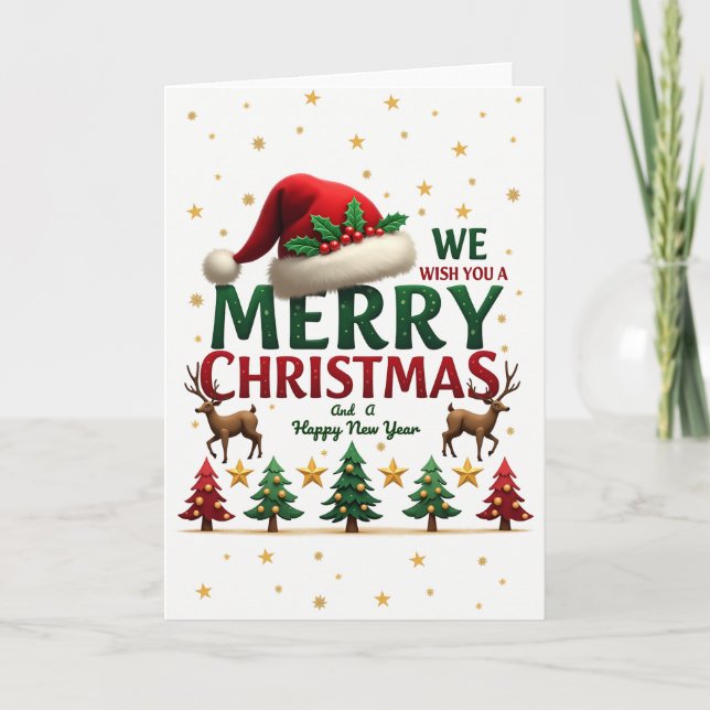 Merry Christmas and Happy New Year Card (Front)