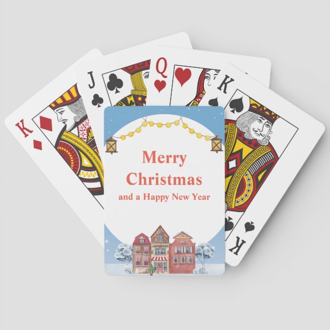 Merry Christmas and Happy New Year Classic Cards (Back)