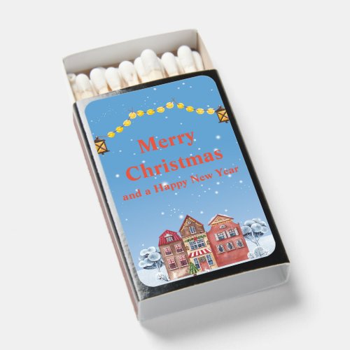 Merry Christmas and Happy New Year Customizable  Matchboxes