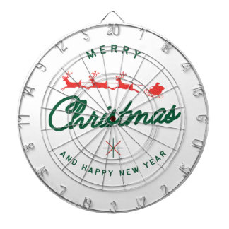 Merry Christmas and happy New Year  Dart Board