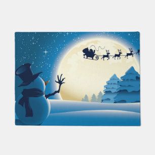 merry christmas and happy new year doormat