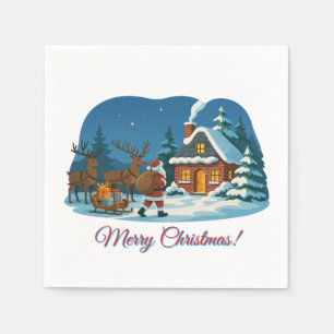 Merry Christmas and Happy New Year from Santa! Napkins