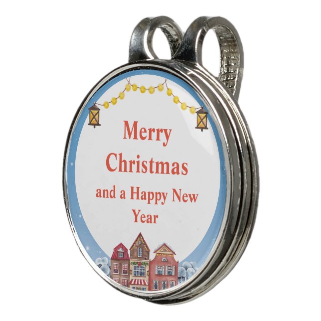 Merry Christmas and Happy New Year Golf Hat Clip (3/4)