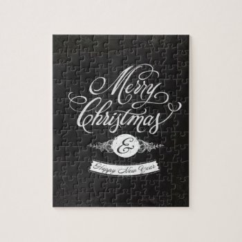 Merry Christmas And Happy New Year Jigsaw Puzzle by KeyholeDesign at Zazzle
