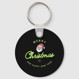Merry Christmas and Happy New Year Keychain