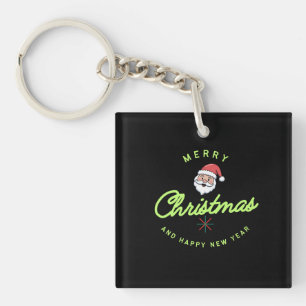 Merry Christmas and Happy New Year Keychain