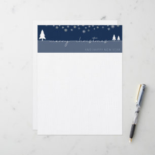 Merry Christmas and Happy New Year Letterhead