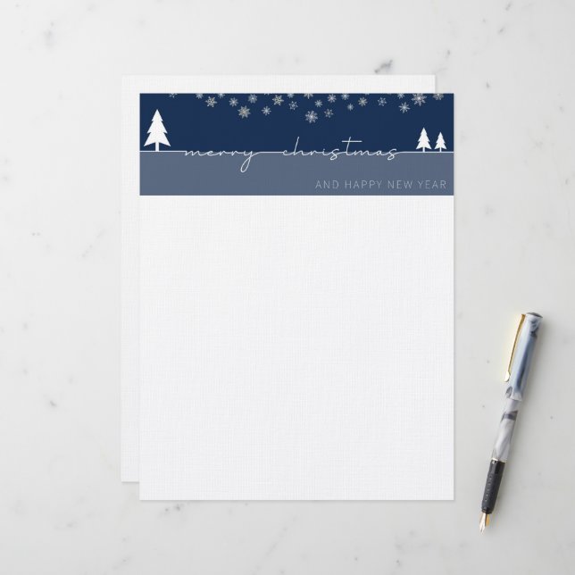 Merry Christmas and Happy New Year Letterhead (Front/Back In Situ)