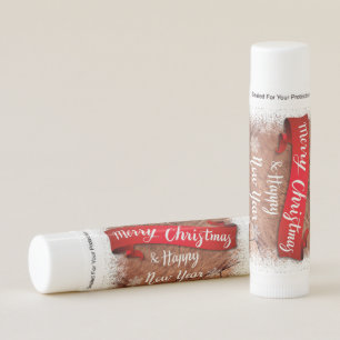 Merry Christmas and Happy New Year Lip Balm
