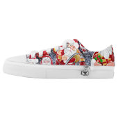 merry christmas and happy new year Low-Top sneakers (Left Shoe Outside)