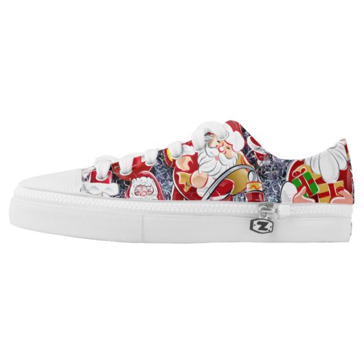 merry christmas and happy new year Low-Top sneakers (Left Shoe Outside)