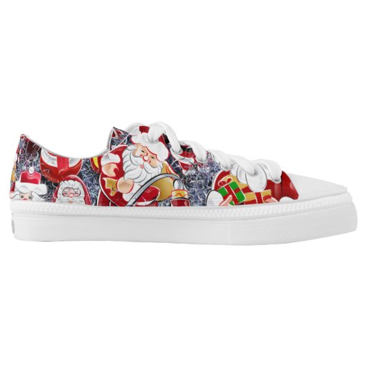 merry christmas and happy new year Low-Top sneakers (Left Shoe Inside)