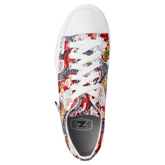 merry christmas and happy new year Low-Top sneakers (Left Shoe Top)