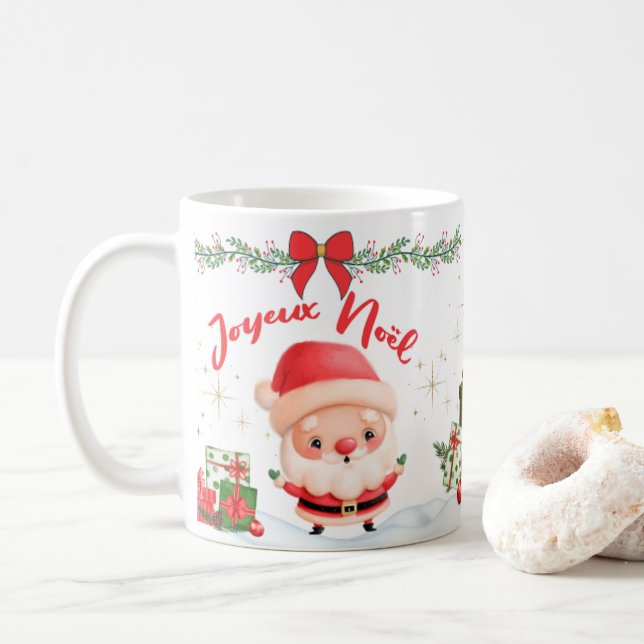 Merry Christmas and Happy New Year Lutins 2 Coffee Mug (With Donut)