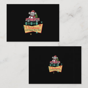 Merry Christmas and Happy New Year Note Card