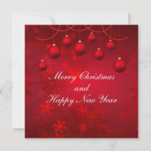 Merry Christmas and Happy New Year red
