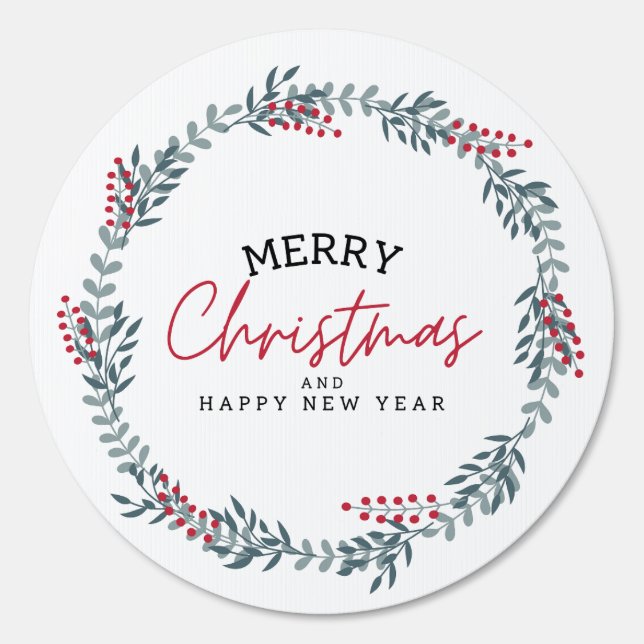 Merry Christmas and Happy New Year Sign (Front)