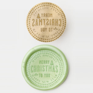 Merry Christmas and Happy New Year Wax Seal Stamp