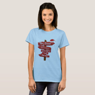 Merry Christmas and Happy New Year Wooden Arrows T-Shirt