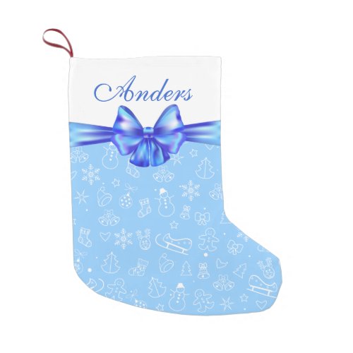 Merry Christmas and Happy New Year XMAS Small Christmas Stocking