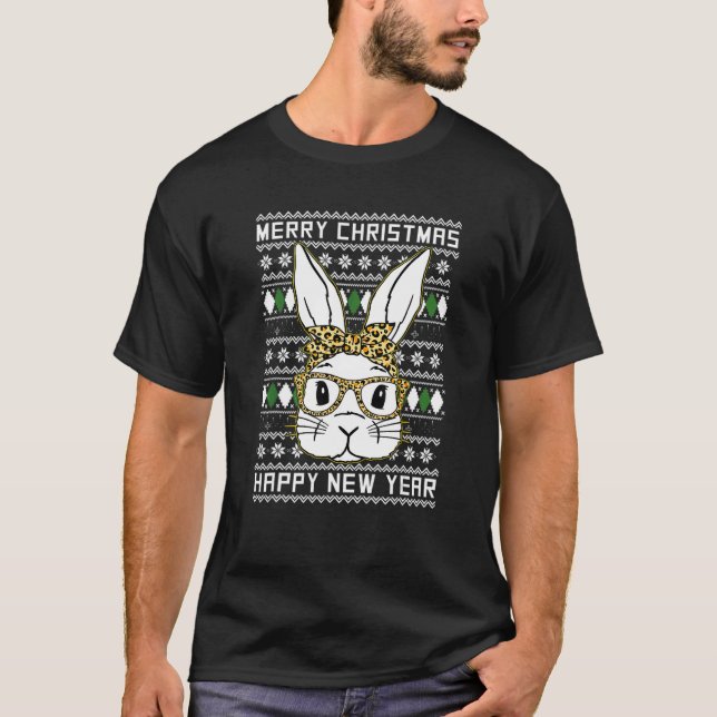Merry Christmas And Happy New Year Year Of The Rab T-Shirt (Front)