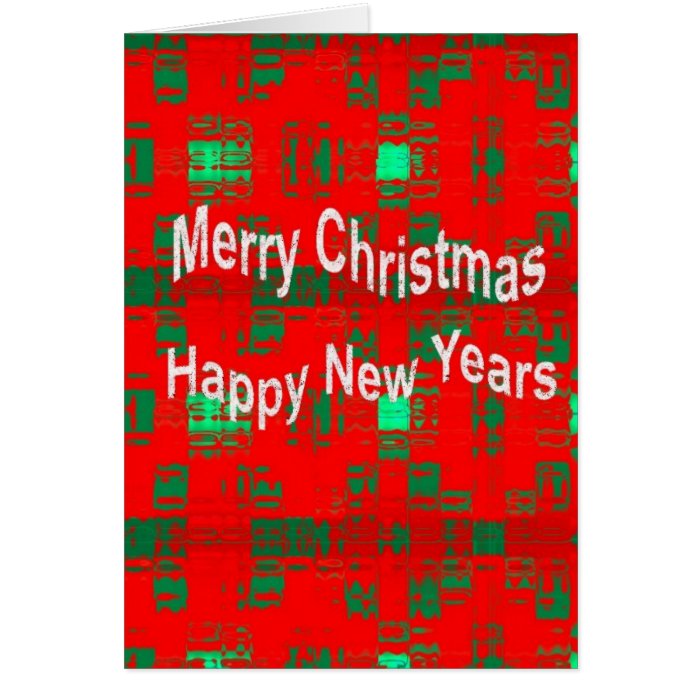 Merry Christmas and Happy New Years Card