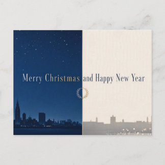 Merry Christmas and Happy New years Postcard