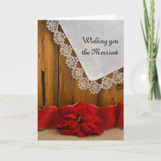 Merry Christmas and Wedding Save the Date Card