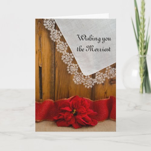 Merry Christmas and Wedding Save the Date Card