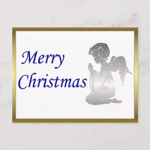 Merry Christmas Angel Holiday Postcard