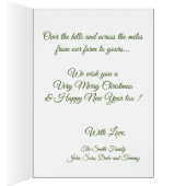 Merry Christmas Angora Doe Goat  Painting (Inside (Right))