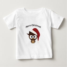 Merry Christmas Angry Owl Baby T-Shirt