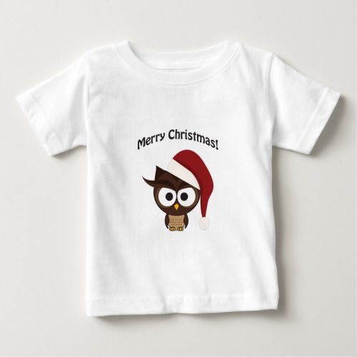 Merry Christmas Angry Owl Baby T_Shirt