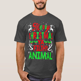 Merry Christmas Animal Filthy Ya Men Women Kids T-Shirt