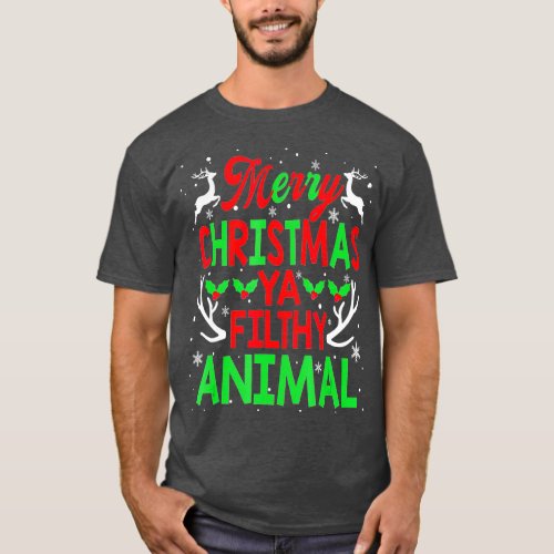 Merry Christmas Animal Filthy Ya Men Women Kids T_Shirt