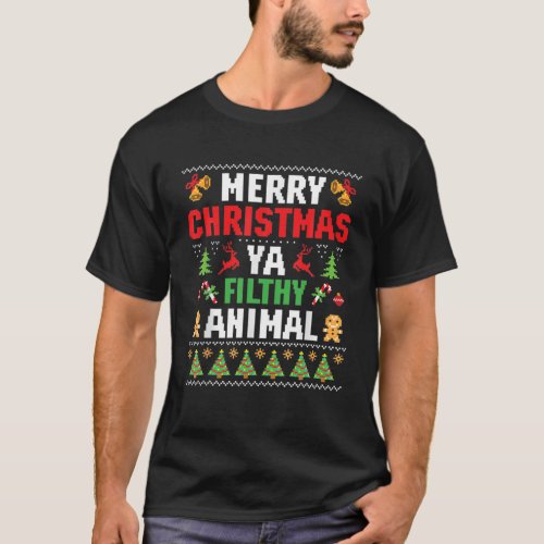 Merry Christmas Animal Filthy Ya Ugly Sweater Styl