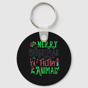 Merry Christmas Animal Filthy Ya Xmas Family Pajam Keychain