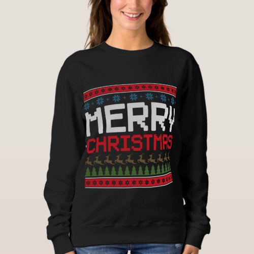 Merry Christmas Annual Festival Decorations Lights Sweatshirt