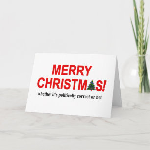 Merry Christmas Anyway Holiday Card