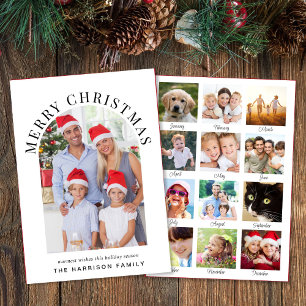 Merry Christmas Arch Photo Year In Review Holiday Card