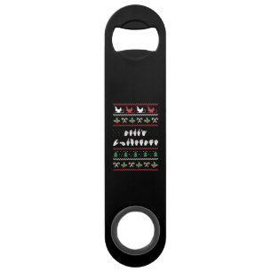 Merry Christmas - ASL American Sign Language I Bar Key