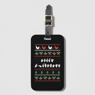 Merry Christmas - ASL American Sign Language I Luggage Tag