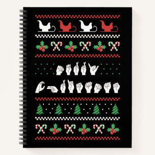 Merry Christmas - ASL American Sign Language I Notebook
